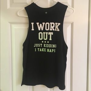 Adorable work out tank / cut off